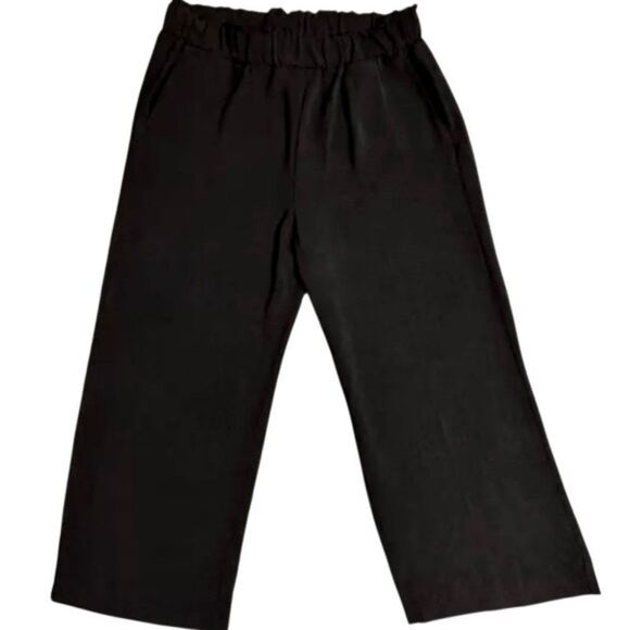 Rachel Zoe Wide Leg Elastic Waist Pants in Dark Black Women’s S - Picture 3 of 8